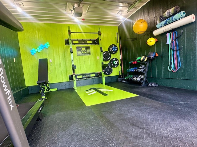 46 3rd St, Presque Isle, ME 04769 - playroom featuring wooden walls