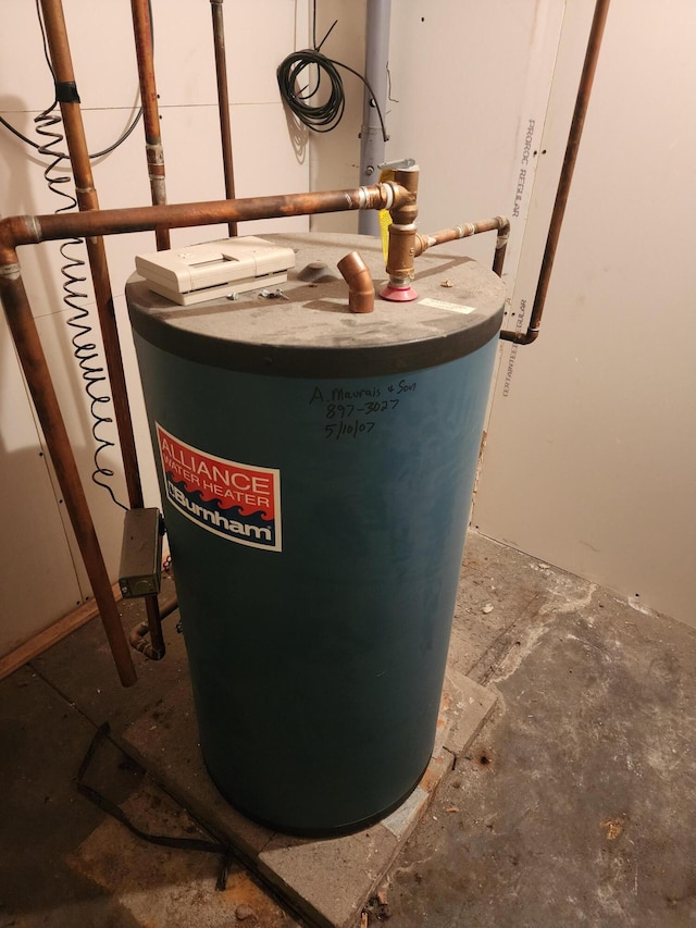 18 Oak St, Jay, ME 04239 - utilities featuring water heater