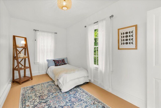 276 N Sedgwick Rd, Sedgwick, ME 04676 - bedroom with baseboard heating and baseboards