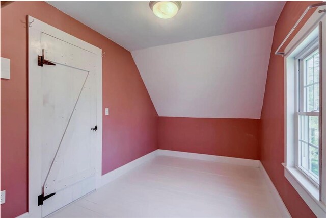 276 N Sedgwick Rd, Sedgwick, ME 04676 - additional living space featuring vaulted ceiling