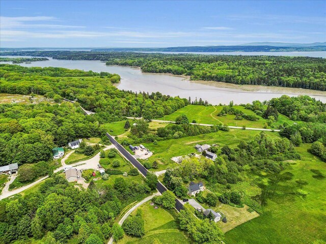 276 N Sedgwick Rd, Sedgwick, ME 04676 - aerial view of a heavily wooded area and a large body of water