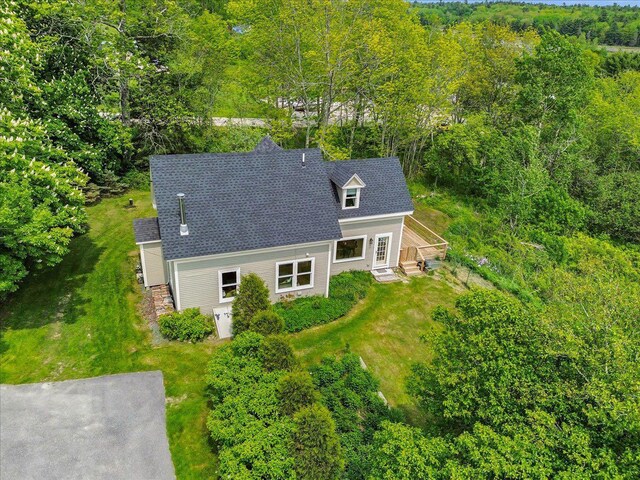 276 N Sedgwick Rd, Sedgwick, ME 04676 - view of subject property with a heavily wooded area
