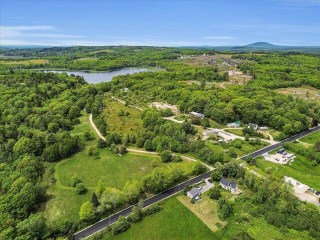 276 N Sedgwick Rd, Sedgwick, ME 04676 - aerial overview of property's location featuring a nearby body of water and a heavily wooded area
