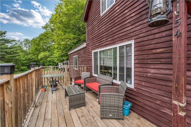 54 Old Canton Rd, Dixfield, ME 04224 - view of deck