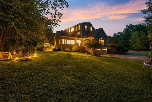3 Highpointe Cir, Kittery, ME 03904 - view of front of property featuring an outdoor fire pit and a front lawn