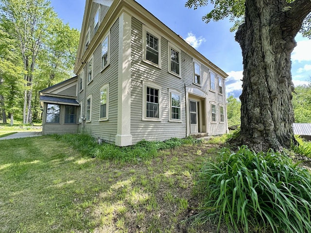 13 Mountain Rd, Newfield, ME 04095 - rear view of property with a lawn