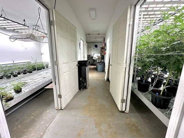 13 Mountain Rd, Newfield, ME 04095 - corridor with concrete flooring