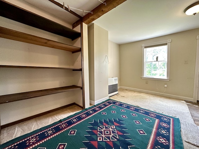 13 Mountain Rd, Newfield, ME 04095 - interior space with carpet, baseboards, and heating unit