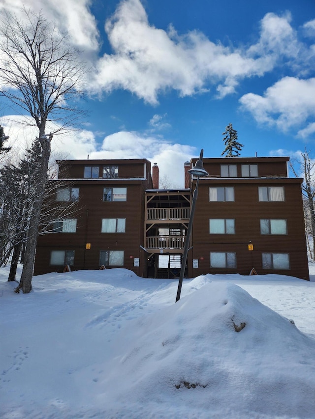 702 Webber Rd Unit 702Webber, Carrabassett Valley, ME 04947 - view of snow covered property