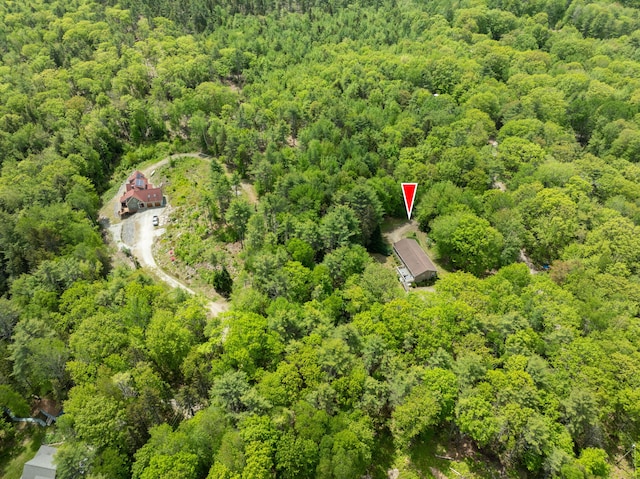 155 Crystal Cv, Waldoboro, ME 04572 - aerial view of property's location featuring a heavily wooded area