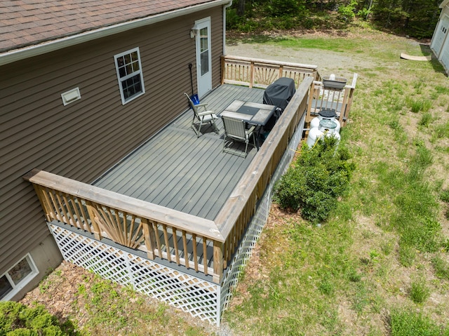 155 Crystal Cv, Waldoboro, ME 04572 - view of wooden terrace