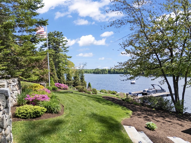134 Zakelo Rd, Harrison, ME 04040 - view of grassy yard featuring a water view