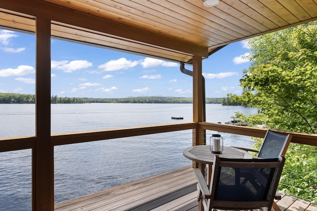 134 Zakelo Rd, Harrison, ME 04040 - dock with a deck with water view