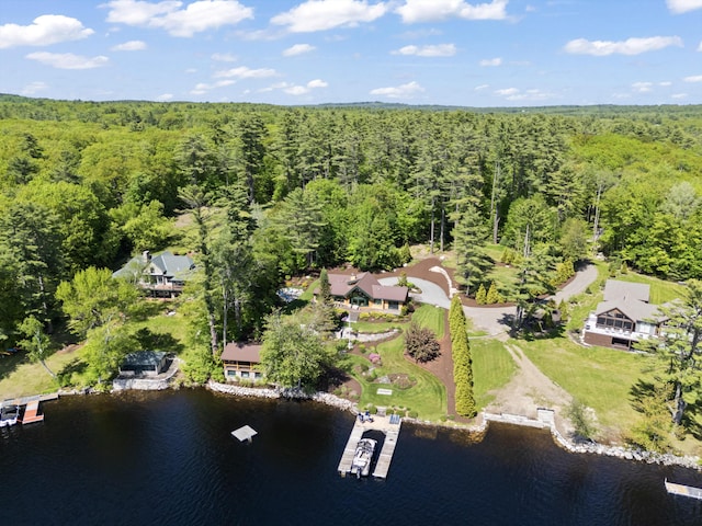 134 Zakelo Rd, Harrison, ME 04040 - aerial view of property's location with a forest and a large body of water
