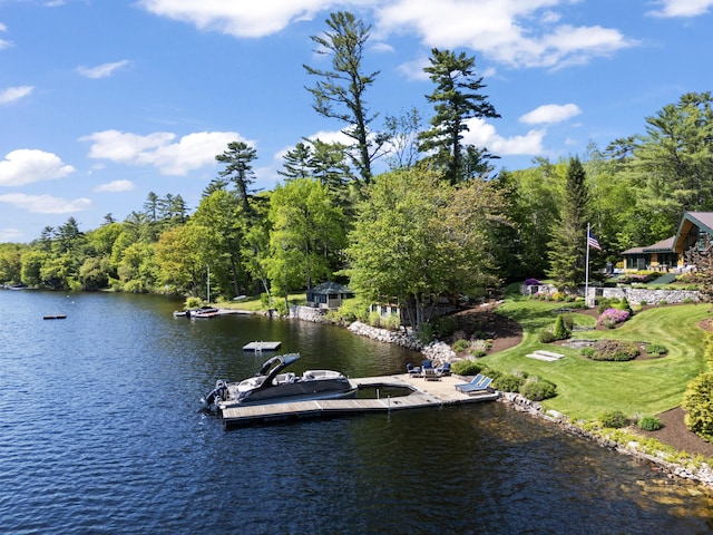 134 Zakelo Rd, Harrison, ME 04040 - dock area featuring a water view
