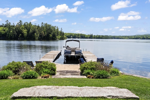 134 Zakelo Rd, Harrison, ME 04040 - dock area featuring a water view