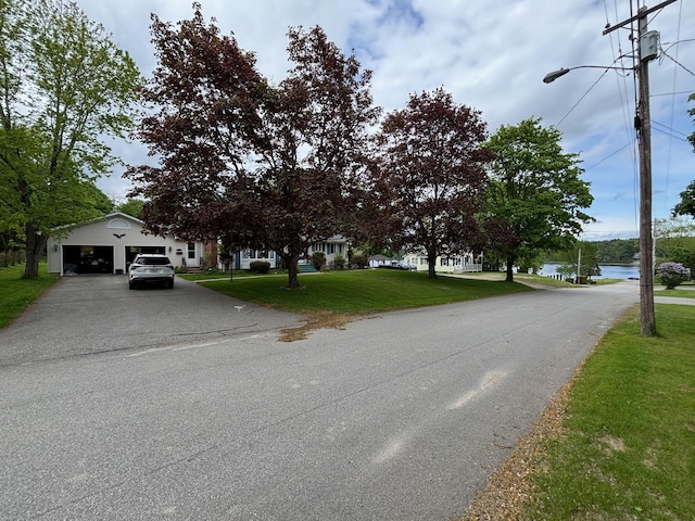 16 Steamboat St, Calais, ME 04619 - view of asphalt road with street lights and a water view