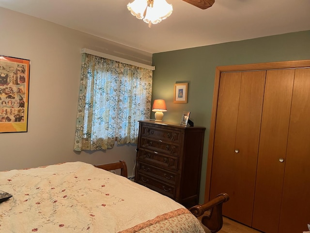 16 Steamboat St, Calais, ME 04619 - bedroom featuring a closet and wood finished floors