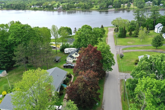 16 Steamboat St, Calais, ME 04619 - aerial view of residential area with a large body of water