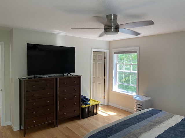 12 Cromwell Dr, Orono, ME 04473 - bedroom featuring light wood finished floors and ceiling fan