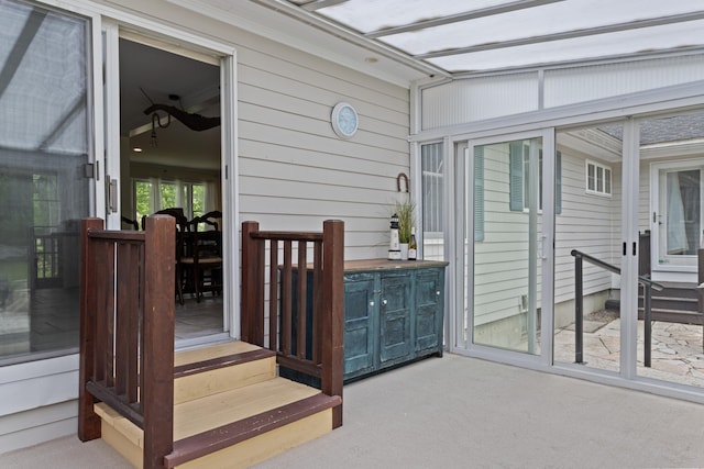 496 Coles Hill Rd, Wells, ME 04090 - sunroom with entry steps