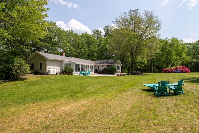 496 Coles Hill Rd, Wells, ME 04090 - view of grassy yard featuring a patio