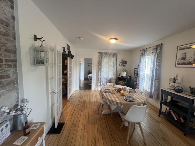 5 Columbia St, Augusta, ME 04330 - dining room with hardwood / wood-style flooring and french doors