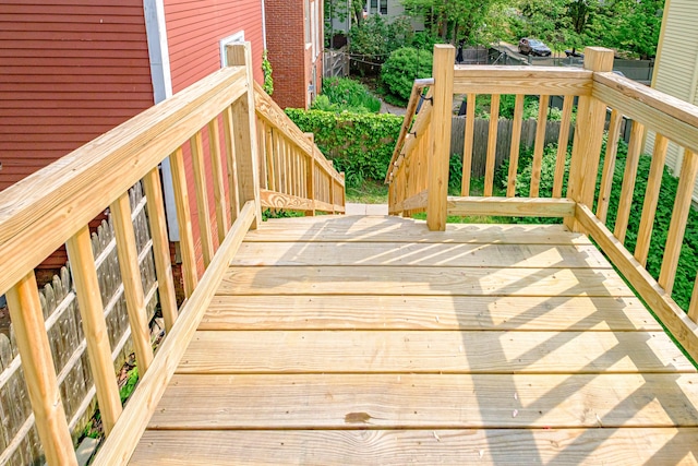 83 Brackett St, Portland, ME 04102 - wooden terrace featuring stairway