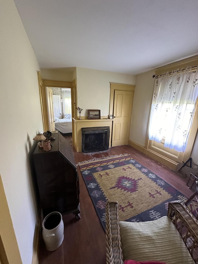 87 N Rd, Matinicus Isle Plt, ME 04851 - living area featuring a fireplace and wood finished floors