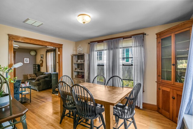 121 Bolton St, Portland, ME 04102 - dining room featuring light wood-type flooring and baseboards