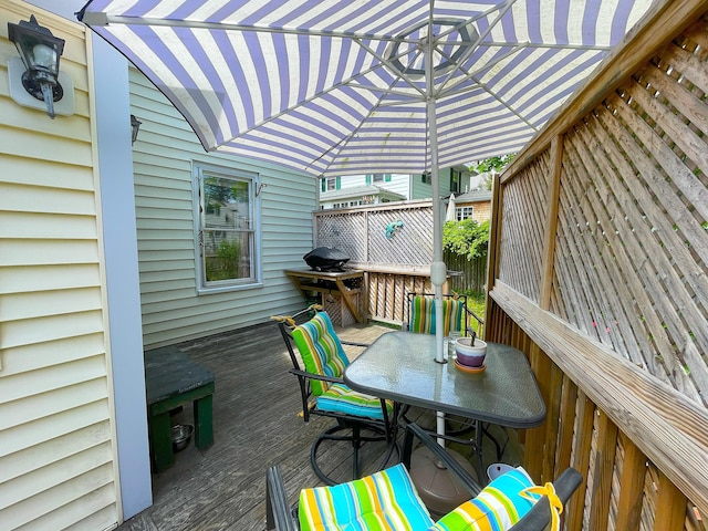 121 Bolton St, Portland, ME 04102 - wooden terrace featuring outdoor dining space