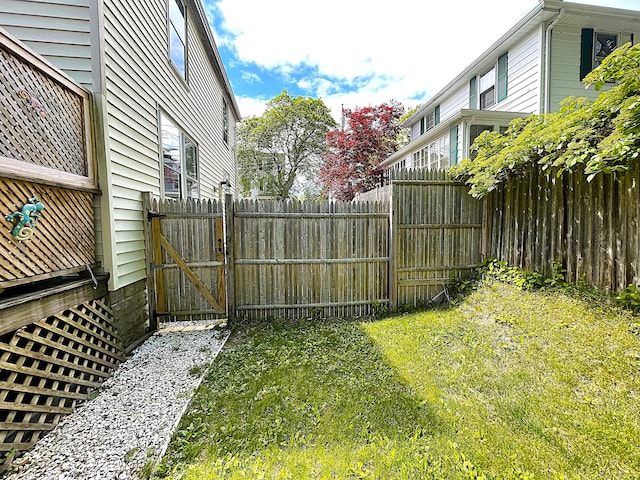 121 Bolton St, Portland, ME 04102 - view of yard with a gate