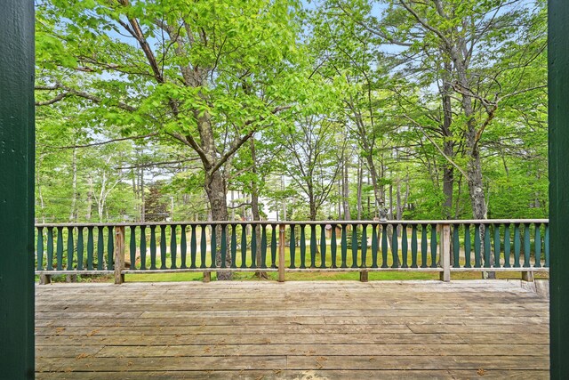 14 Greenleaf Ln, Monmouth, ME 04259 - view of wooden deck