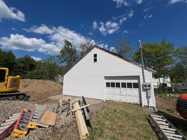 440 High St, Sanford, ME 04073 - view of side of home with an outbuilding and driveway