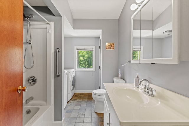 23 E Eleanor Ave, Standish, ME 04084 - full bath featuring washer and dryer, vanity, and shower / bath combination