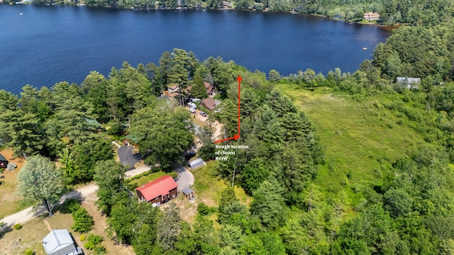 23 E Eleanor Ave, Standish, ME 04084 - drone / aerial view of a large body of water and a forest
