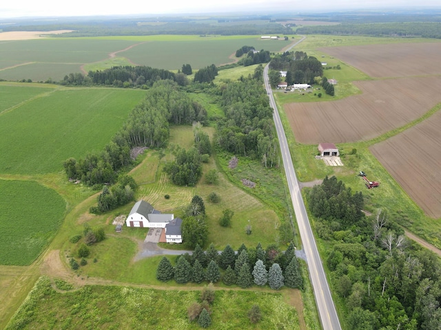 228 Mcburnie Rd, Presque Isle, ME 04769 - overview of rural landscape with large plots for crops and agricultural land