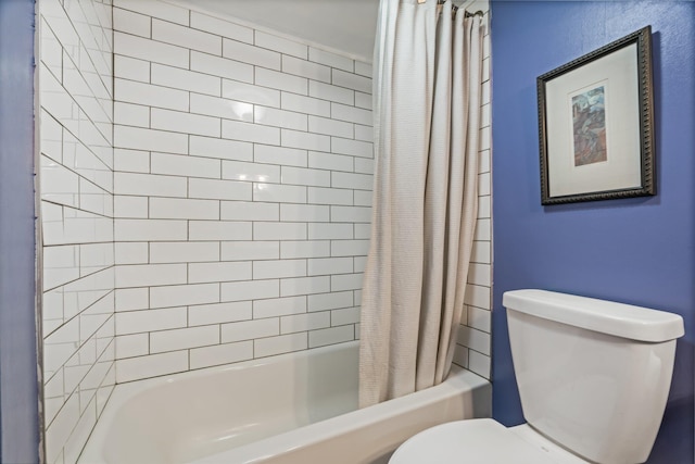 194 Larkin St, Bangor, ME 04401 - full bathroom with toilet and shower / bath combination with curtain