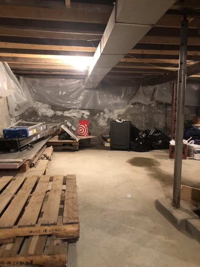 194 Larkin St, Bangor, ME 04401 - view of unfinished basement