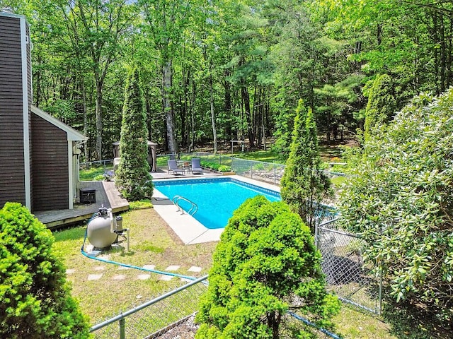 363 Winthrop Center Rd, Winthrop, ME 04364 - view of swimming pool featuring a deck