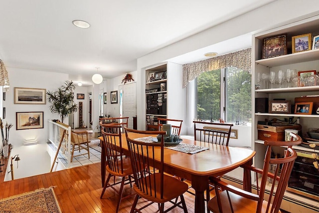 363 Winthrop Center Rd, Winthrop, ME 04364 - dining space featuring hardwood / wood-style floors