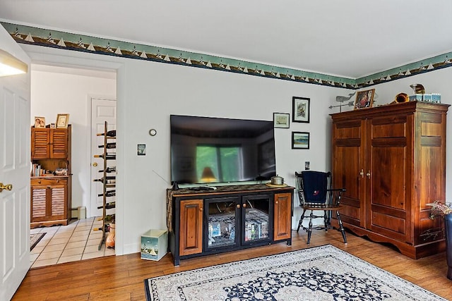 363 Winthrop Center Rd, Winthrop, ME 04364 - living room with wood finished floors