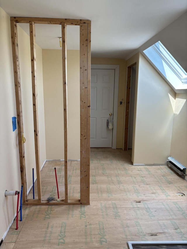 25 Raccoon Rd, Cushing, ME 04563 - corridor featuring a skylight