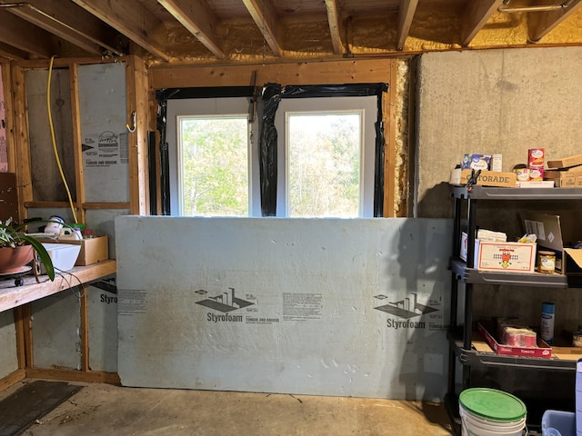 25 Raccoon Rd, Cushing, ME 04563 - interior space with concrete floors