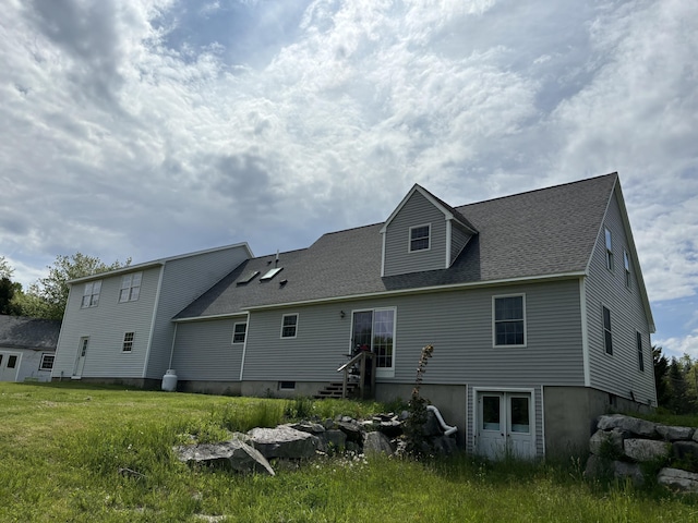 25 Raccoon Rd, Cushing, ME 04563 - rear view of house with a shingled roof