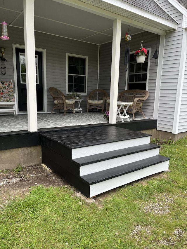 25 Raccoon Rd, Cushing, ME 04563 - view of porch