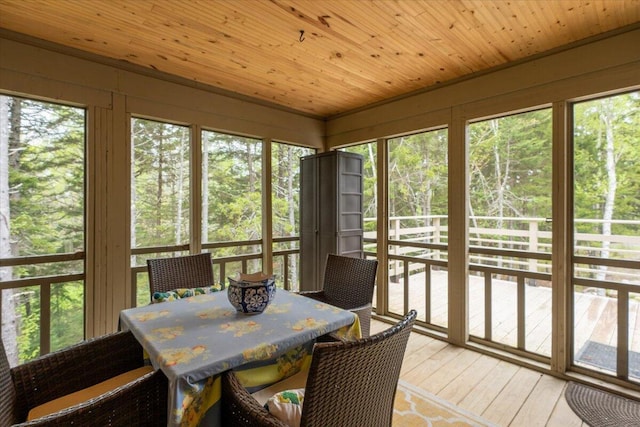 144 Woody Ln, Cushing, ME 04563 - sunroom / solarium with outdoor dining area and healthy amount of natural light