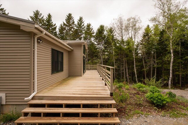 144 Woody Ln, Cushing, ME 04563 - view of wooden deck