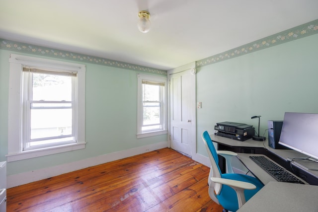 33 Neally St, South Berwick, ME 03908 - office featuring wood-type flooring, healthy amount of natural light, and baseboards