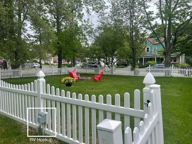 75 Ledgelawn Ave, Bar Harbor, ME 04609 - view of yard with an outdoor fire pit